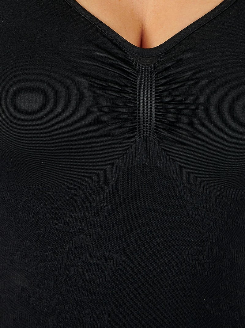 Débardeur sans couture côtés Perfect Fit by Damart - Damart Noir - Kiabi