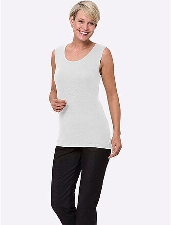 Débardeur viscose douce et fluide - taille standard - moda vilona