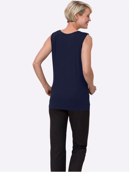 Débardeur sans manches à encolure ronde en viscose douce - Taille standard - Moda Vilona - Kiabi Débardeur sans manches à encolure ronde en viscose douce - Taille standard - Moda Vilona - Kiabi