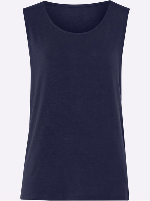 Débardeur sans manches à encolure ronde en viscose douce - Taille standard - Moda Vilona - Kiabi Débardeur sans manches à encolure ronde en viscose douce - Taille standard - Moda Vilona - Kiabi