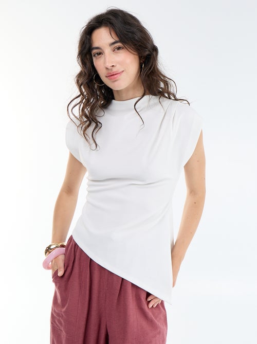 Débardeur sans manches asymétrique - Kiabi