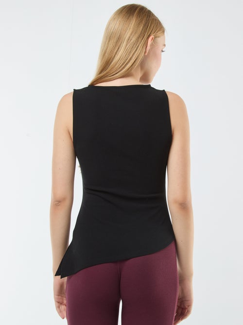 Débardeur sans manches asymétrique - Kiabi