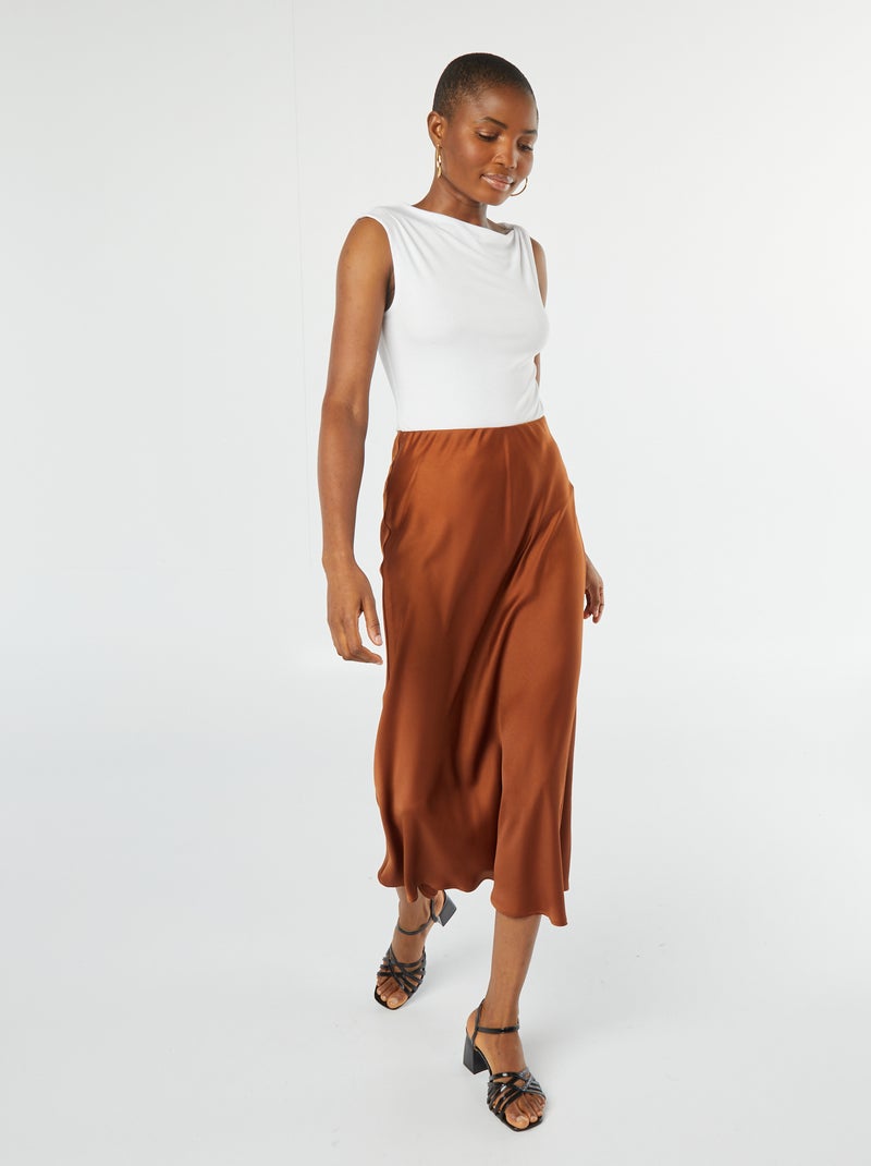 Débardeur sans manches avec col droit Blanc - Kiabi