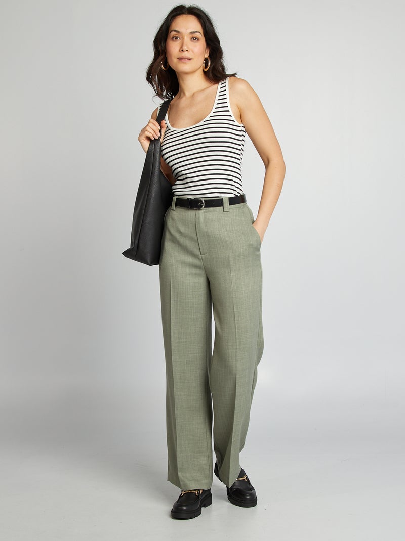 Débardeur Sans Manches Gymboree Rayé Vert/blanc - Taille 12 Ans - Coton 100% - Occasion Très Bon état