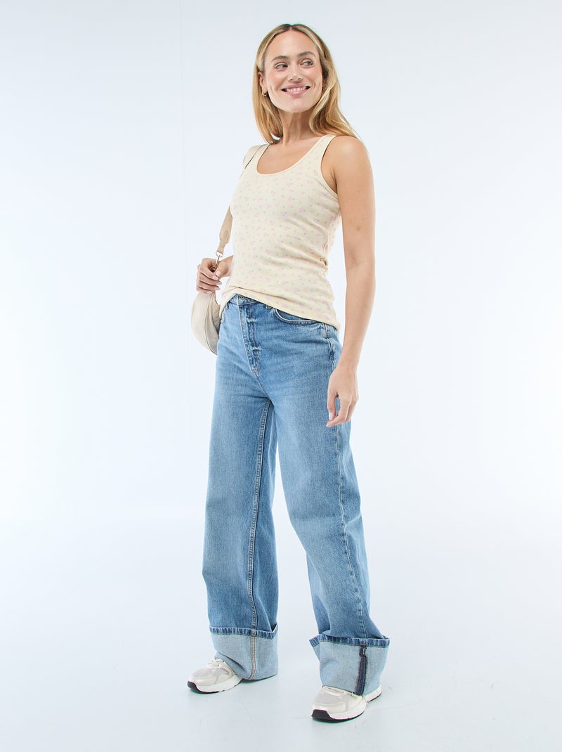 Débardeur sans manches Jaune - Kiabi