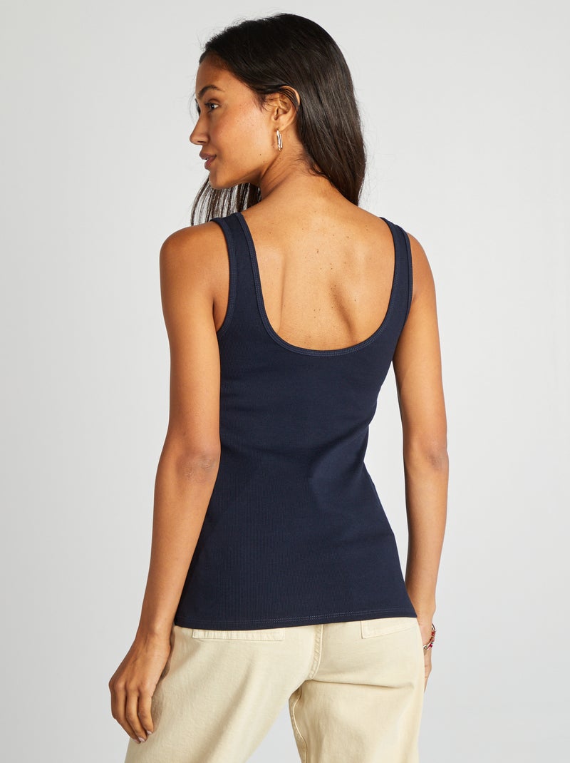 Débardeur sans manches Marine - Kiabi