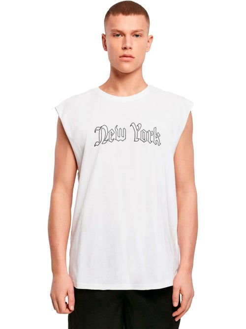 Débardeur sans manches new york wording - mister tee - Kiabi