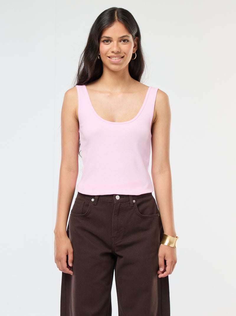 Haut Sans Manches Premier Collection - Taille 22 - Rose Foncé - Neuf Avec étiquettes