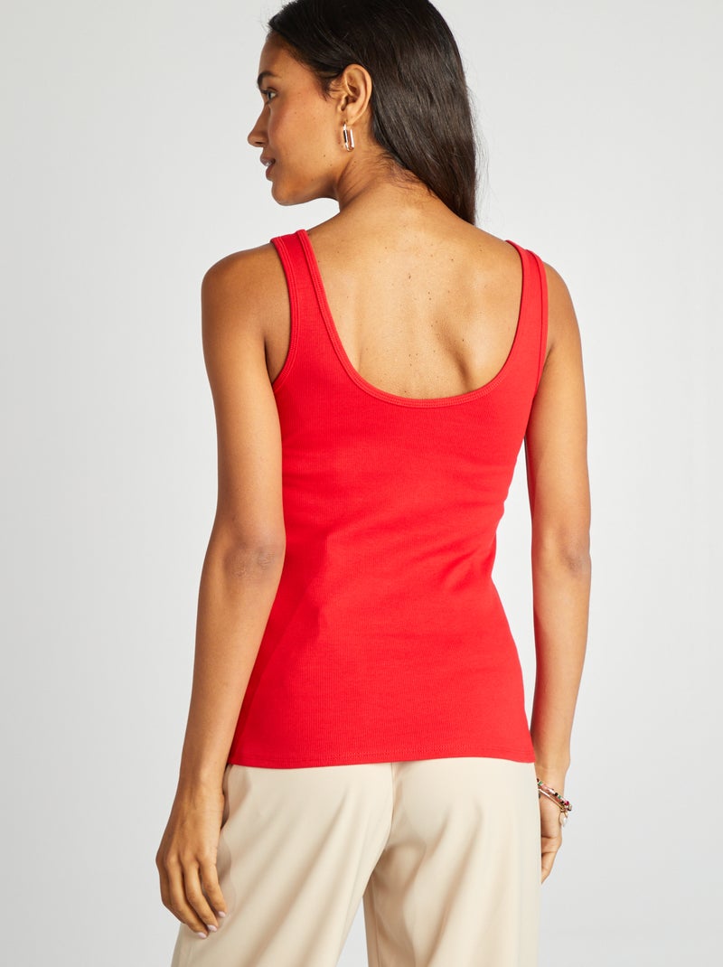 Débardeur sans manches Rouge - Kiabi