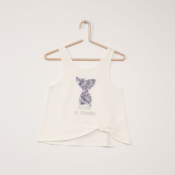 Debardeur Sirene Fille 3 12 Ans Blanc Kiabi 6 30