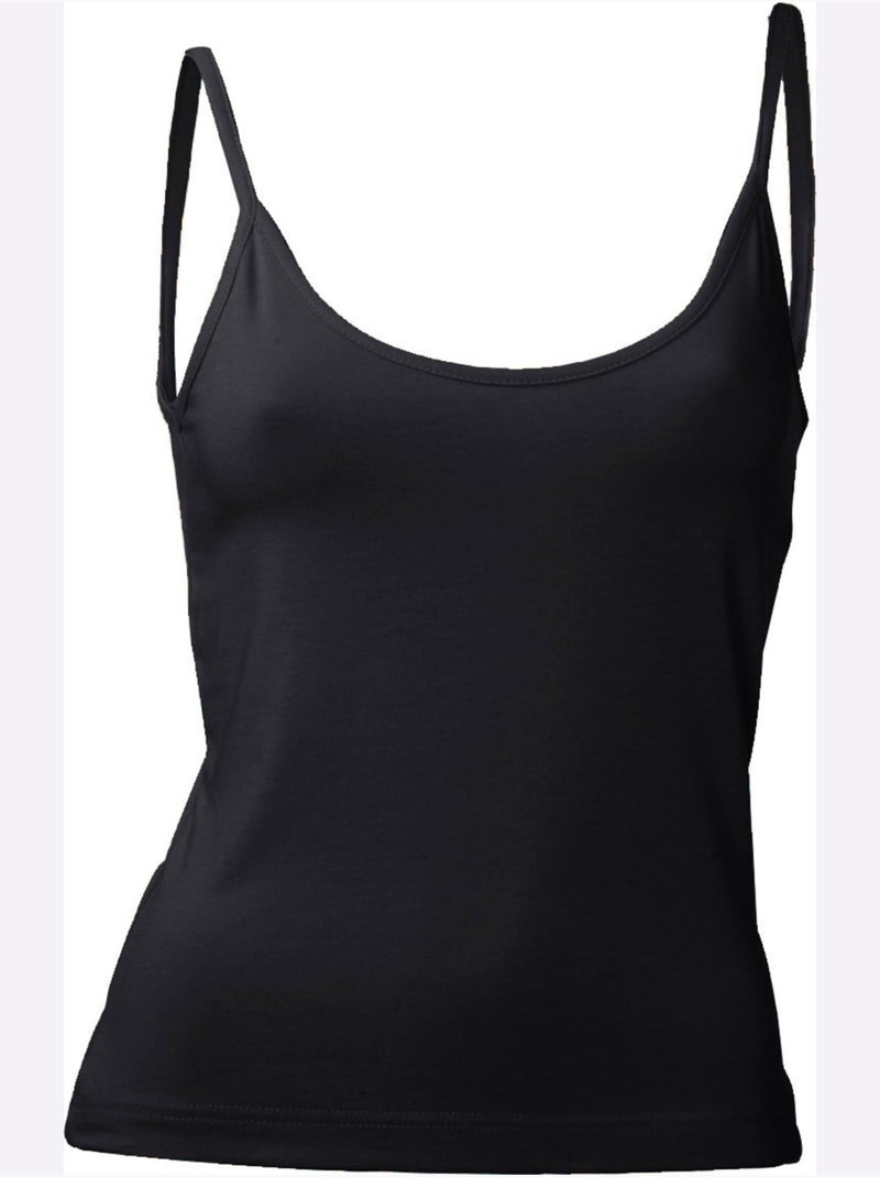 Débardeur Spaghetti - Taille Standard - Helline Noir - Kiabi