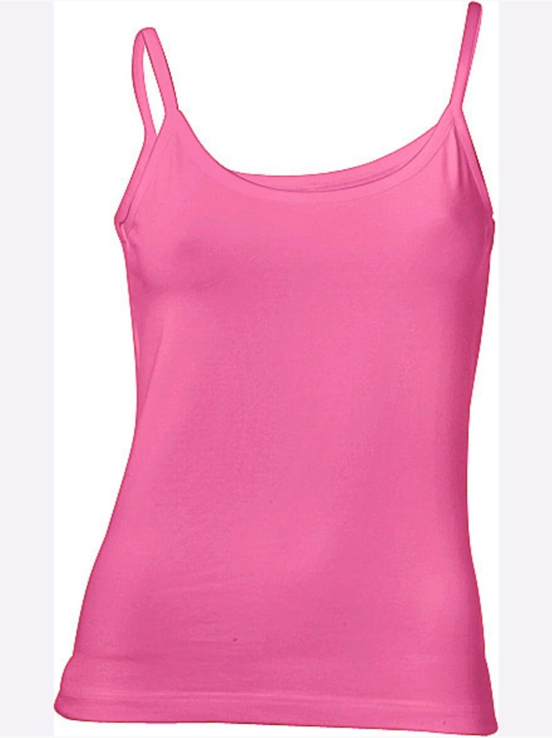 Débardeur Spaghetti - Taille Standard - Helline Rose fushia - Kiabi