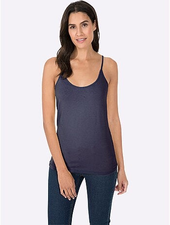 Débardeur Spaghetti Qualité Viscose Douce - Taille Standard - helline