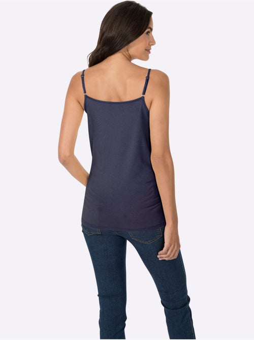 Débardeur Spaghetti Qualité Viscose Douce - Taille Standard - helline - Kiabi
