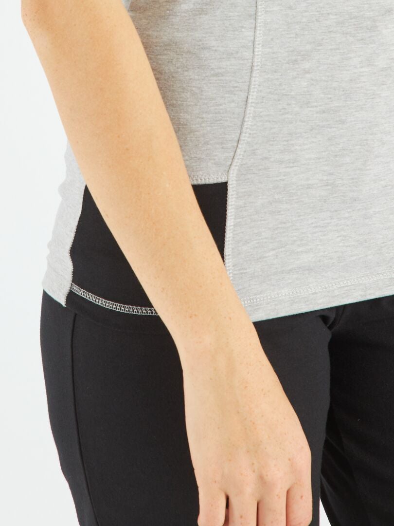 Débardeur sport gris - Kiabi
