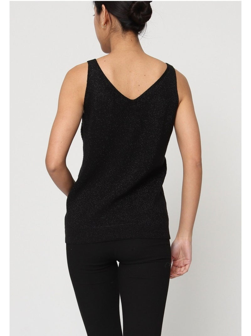Debardeur Strass Kebello Noir Noir - Kiabi
