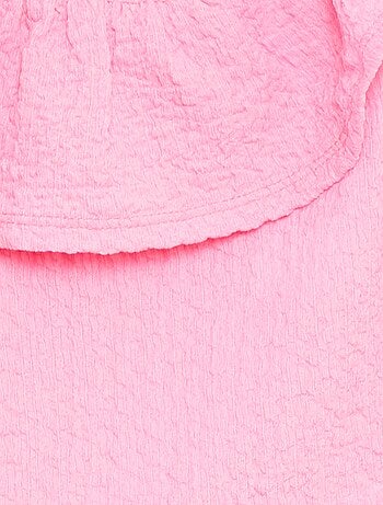 Débardeur stretch en maille gaufrée