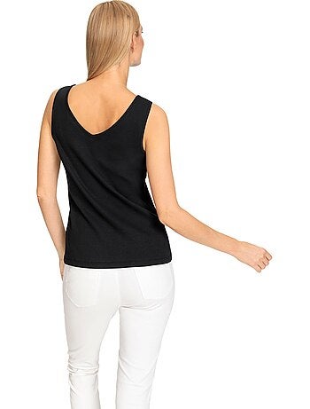 Débardeur Structure Côtelée Douce - Taille Standard - helline