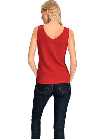 Débardeur Structure Côtelée Douce - Taille Standard - helline