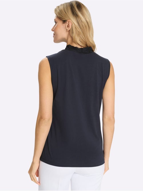 Débardeur Superbe Empiècement En Dentelle - Taille Standard - Moda Vilona - Kiabi