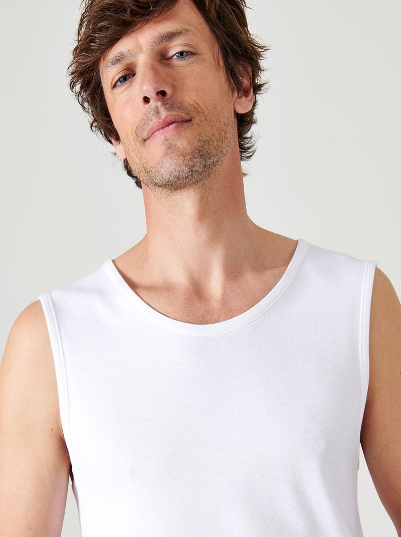 Débardeur Thermolactyl maille interlock thermique - Damart Blanc - Kiabi