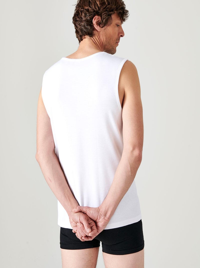Débardeur Thermolactyl maille interlock thermique - Damart Blanc - Kiabi