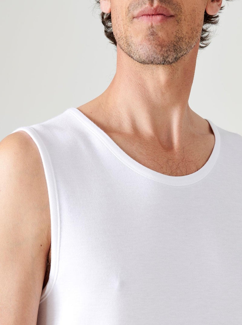 Débardeur Thermolactyl maille interlock thermique - Damart Blanc - Kiabi