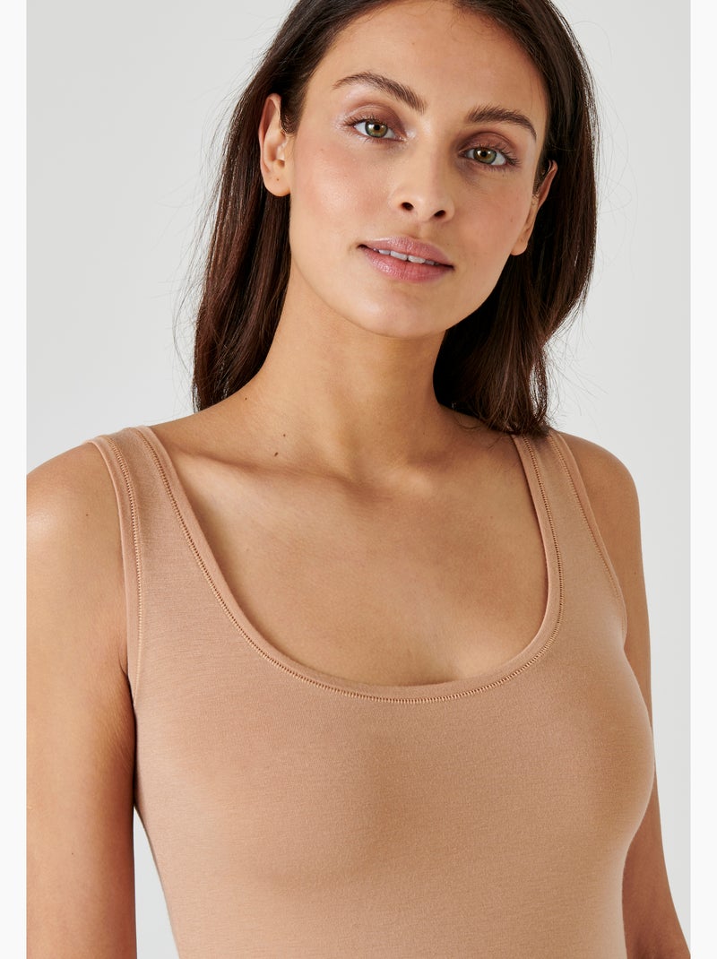 Débardeur Thermolactyl Sensitive thermique - Damart Beige sable - Kiabi