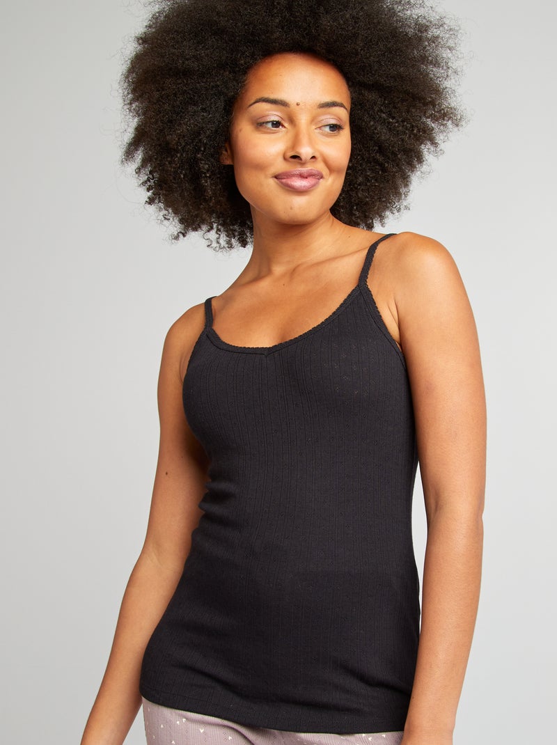 Débardeur thermorégulateur noir - Kiabi