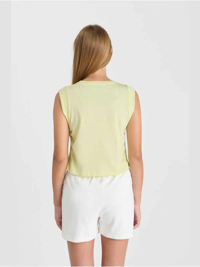 Debardeur TODEGI 'Le Temps Des Cerises' Jaune - Kiabi