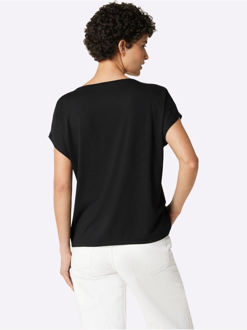 Débardeur Ultra-doux Avec Modal - Taille Standard - Helline Noir - Kiabi