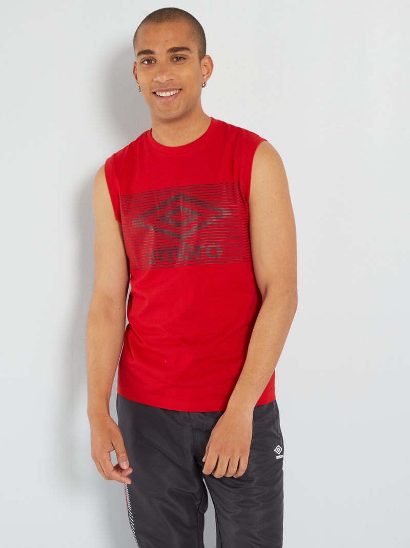 Débardeur 'Umbro' en coton Rouge - Kiabi
