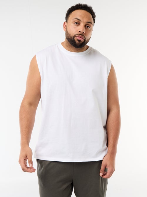 Débardeur uni en coton - Kiabi