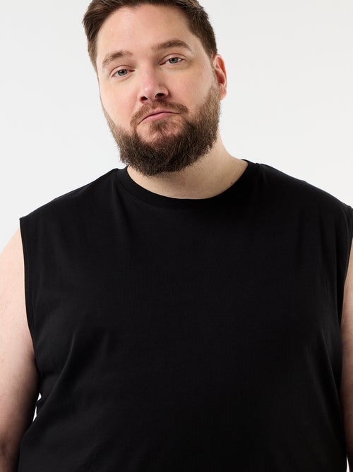 Débardeur uni en coton - Kiabi