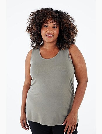 Débardeur uni en viscose