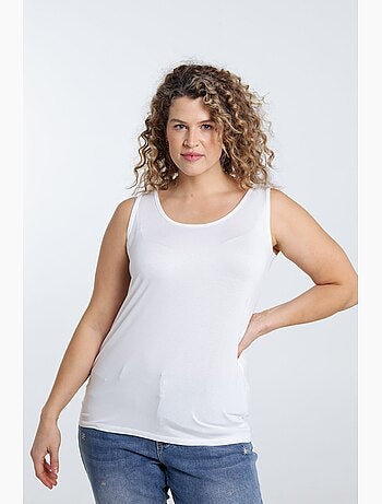 Débardeur uni en viscose PAPRIKA