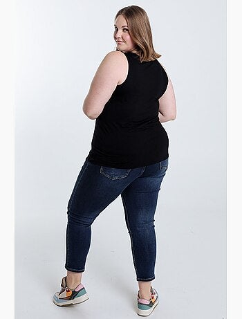 Débardeur uni en viscose PAPRIKA