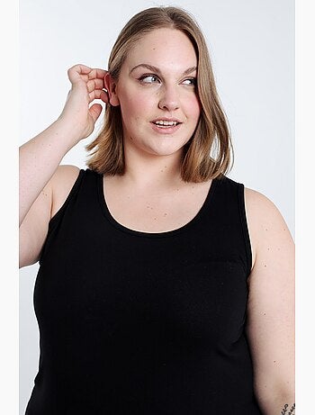 Débardeur uni en viscose PAPRIKA