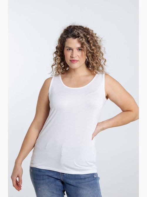 Débardeur uni en viscose PAPRIKA - Kiabi