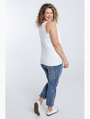 Débardeur uni en viscose PAPRIKA