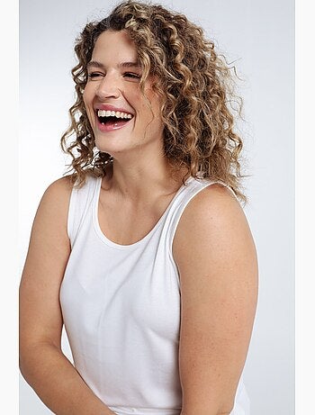 Débardeur uni en viscose PAPRIKA