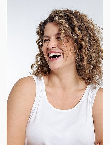 Débardeur uni en viscose PAPRIKA