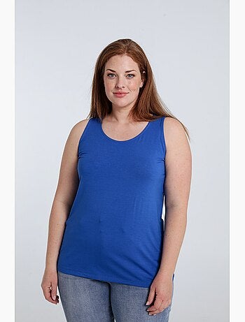Débardeur uni en viscose PAPRIKA