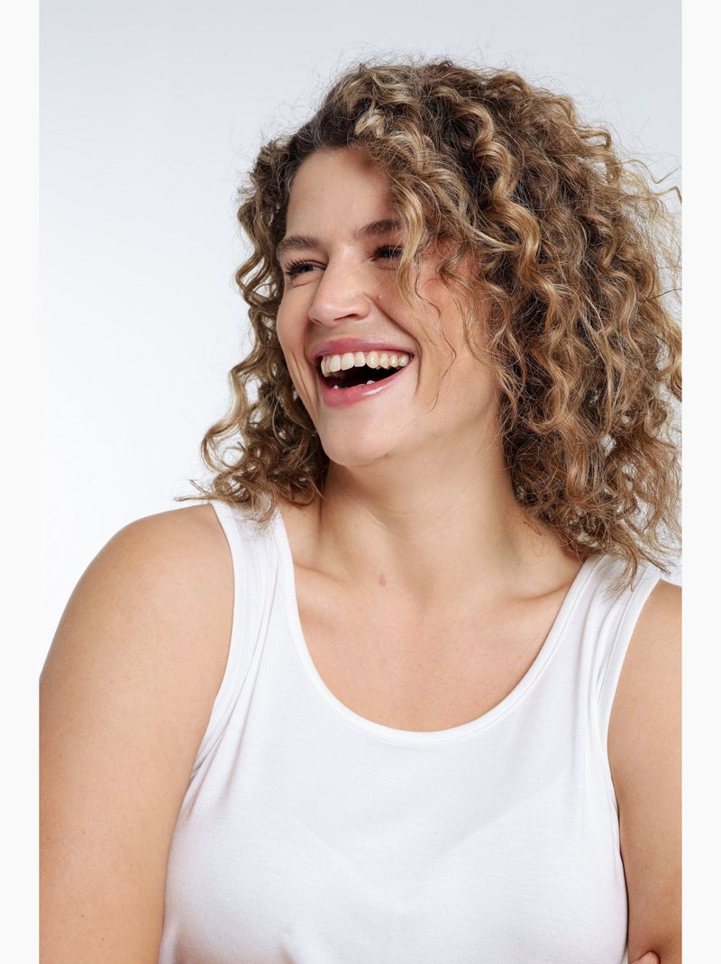 Débardeur uni en viscose PAPRIKA Bleu roi - Kiabi