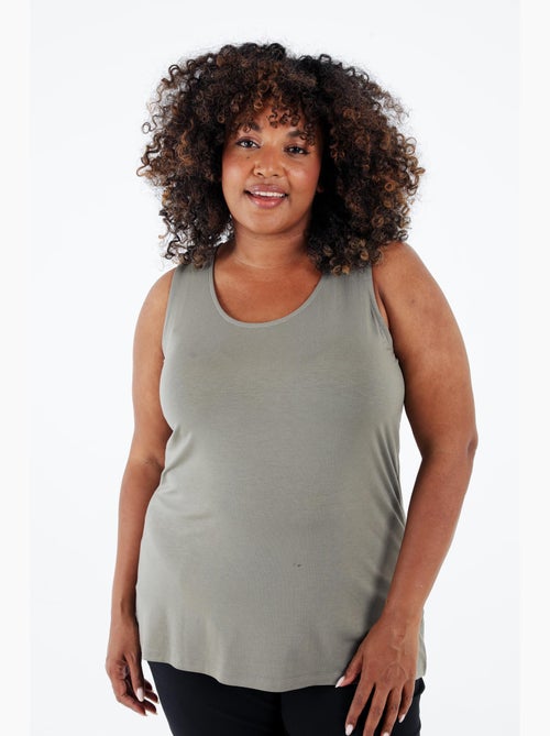 Débardeur uni en viscose PAPRIKA - Kiabi