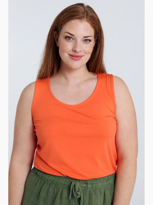 Débardeur uni en viscose PAPRIKA - Kiabi