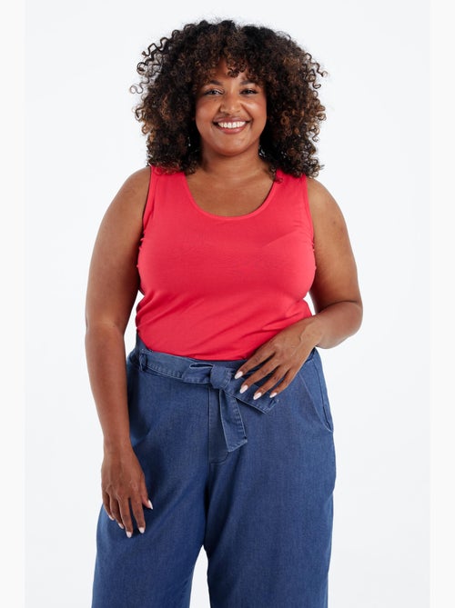 Débardeur uni en viscose PAPRIKA - Kiabi