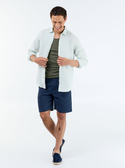 Débardeur uni et côtelé - Kiabi