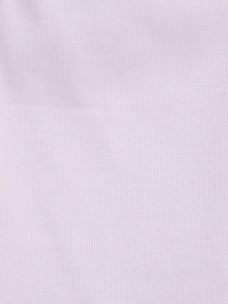 Débardeur uni fines bretelles côtelé Rose - Kiabi