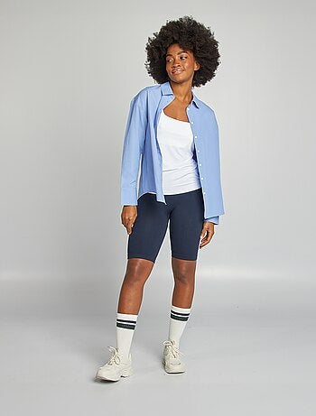 Débardeur uni pour femme à larges bretelles